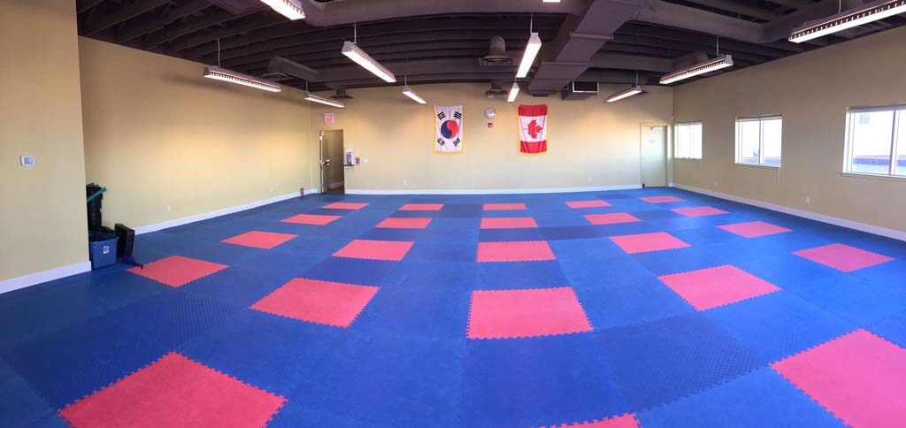 Upstairs dojang floor - little tigers